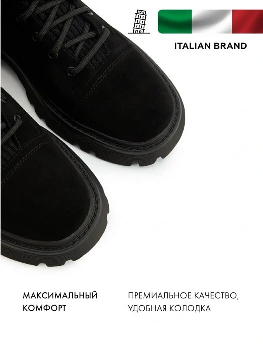 Женские ботинки FEDERICA RODARI черные, артикул 7E-5H543-6-25W