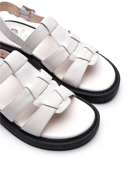 Женские сандалии FEDERICA RODARI белые, артикул 7E-2872-809-B1069