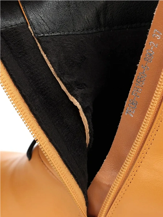 Женские ботинки FEDERICA RODARI ярко-желтые, артикул 7EOB-FH1550-5-890-2