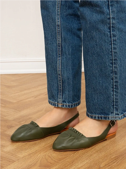 Женские слингбэки SOFIA-ALEXANDRA зеленые, артикул 38E-HF1082-B1056D1