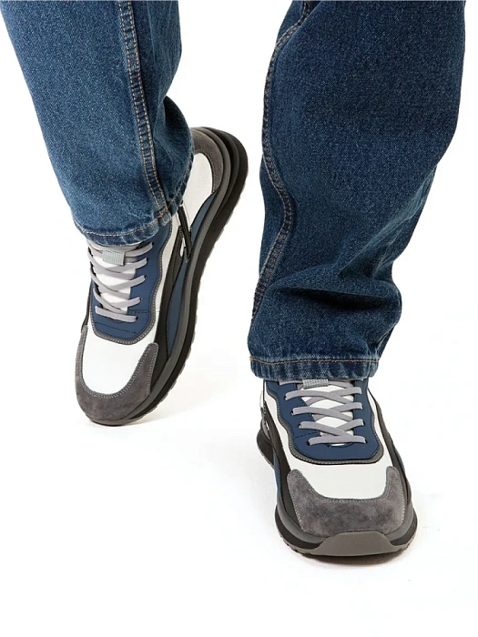 Мужские ботинки BRUNO RENZONI  серые, артикул BR19469-MN/10