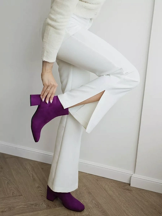 Женские ботильоны MARCO TOZZI розовые, артикул 2-25349-41-587