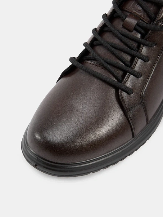 Мужские кеды BRUNO RENZONI  коричневые, артикул DSHD-DM005B