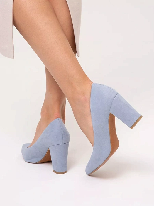 Женские туфли-лодочки MARCO TOZZI голубые, артикул 2-22408-42-847
