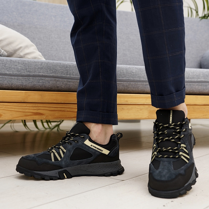 Мужские кроссовки STROBBS серые, артикул C3458-1