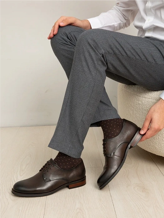 Мужские туфли BRUNO RENZONI  коричневые, артикул DF2265-101B