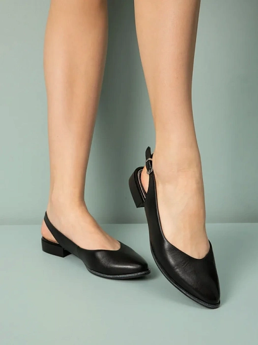 Женские слингбэки MARCO TOZZI черные, артикул 2-29408-42-001