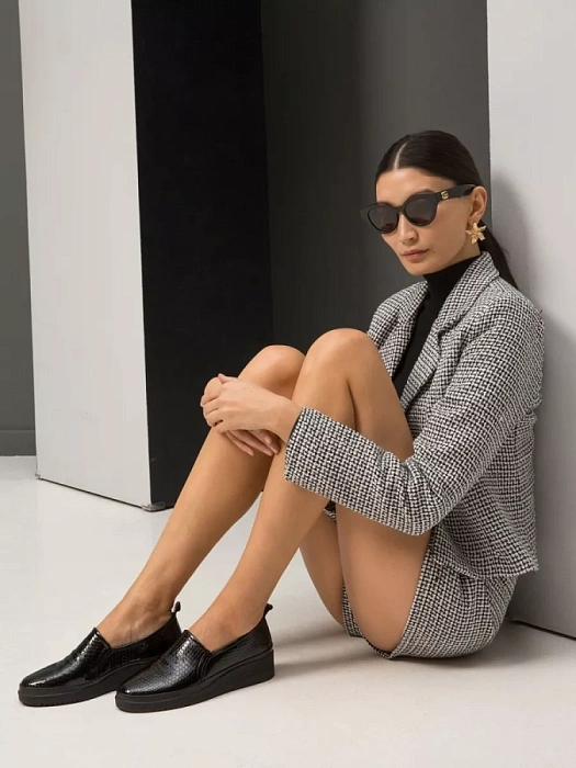 Женские туфли basic eObuv черные, артикул 100643-PL-601