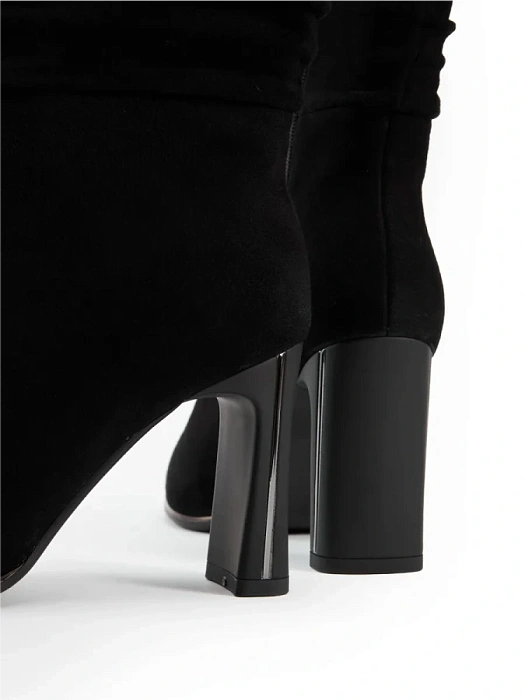 Женские полусапоги FEDERICA RODARI черные, артикул 90A009-37-M04