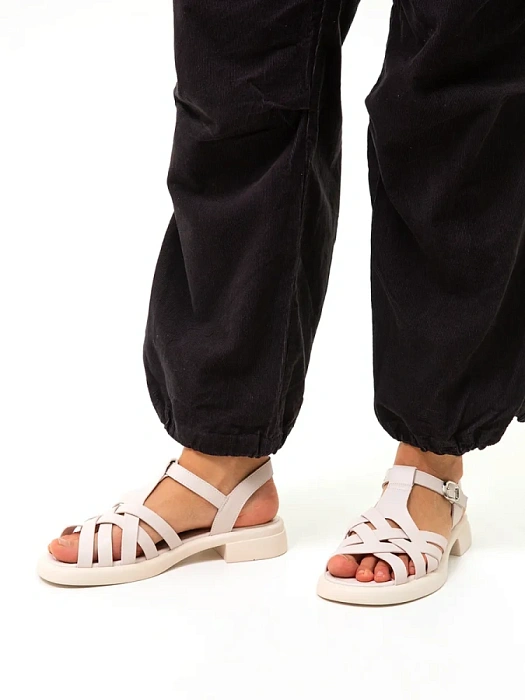 Женские сандалии Donna Daniella  бежевые, артикул 31W26-12-108-1