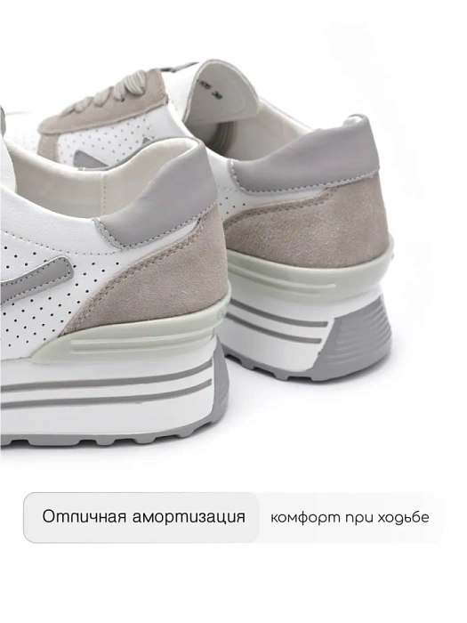 Женские кроссовки Donna Daniella  серые, артикул 41-KZE28-4-105-1