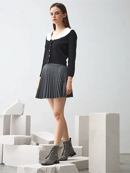 Женские ботинки FEDERICA RODARI серые, артикул 4E-3023-301