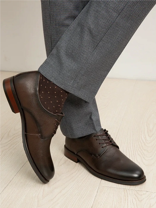 Мужские туфли BRUNO RENZONI  коричневые, артикул DF2265-101B