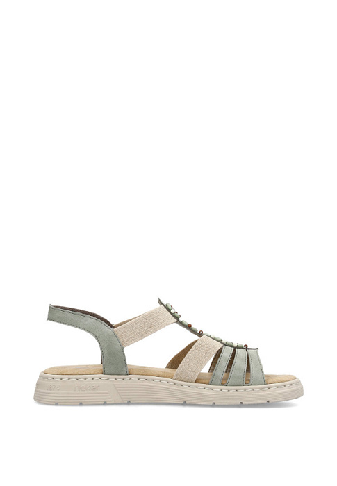 Женские сандалии RIEKER зеленые, артикул V9120-52