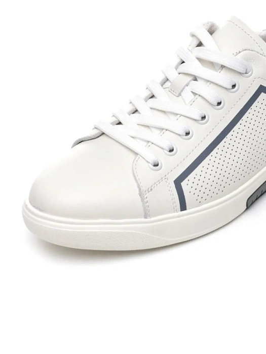 Мужские кеды BRUNO RENZONI  белые, артикул MC084B-1A