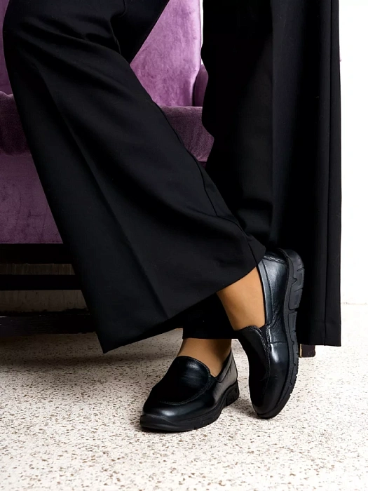 Женские туфли basic eObuv черные, артикул 9-74702-41-040