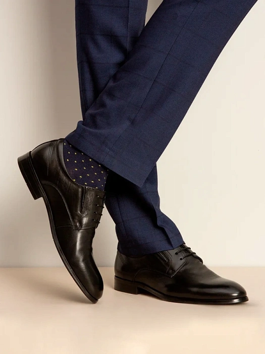 Мужские туфли BRUNO RENZONI  черные, артикул 5381A-727A