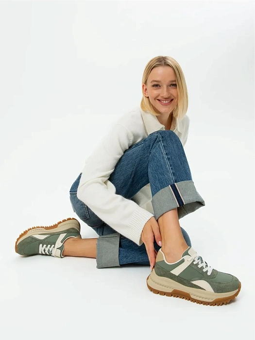 Женские кроссовки STROBBS хаки, артикул F7534-19