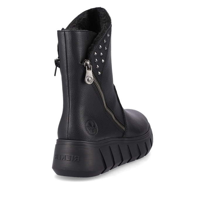 Женские полусапоги RIEKER черные, артикул Y3551-00