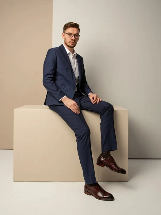 Мужские оксфорды BRUNO RENZONI  бордовые, артикул 5408A-910I