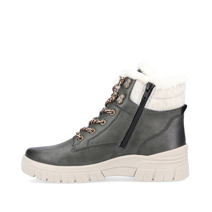 Женские ботинки basic REMONTE зеленые, артикул D0E71-52