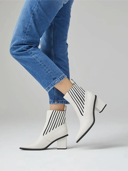 Женские ботильоны FEDERICA RODARI бежевые, артикул 7E-3C511-653B