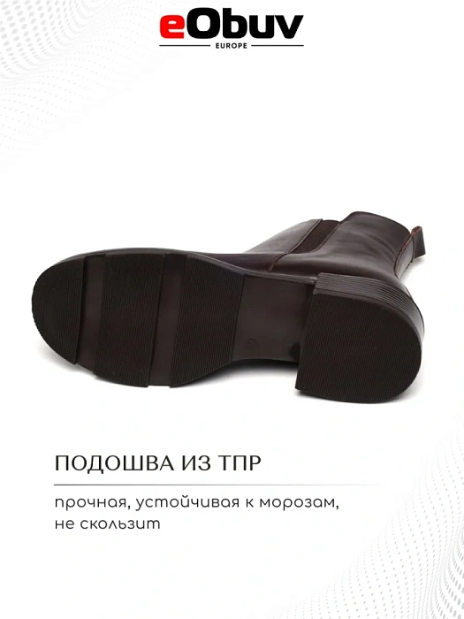 Женские ботинки eObuv коричневые, артикул EO-N-6-24-4/brown