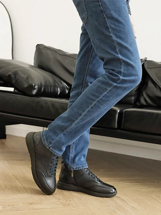 Мужские ботинки basic BRUNO RENZONI  синие, артикул YS920X-H17C-R