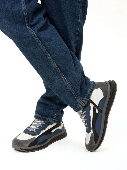 Мужские ботинки BRUNO RENZONI  серые, артикул BR19469-MN/10