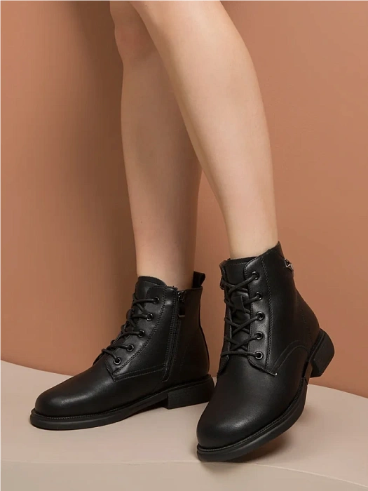 Женские ботинки basic FEDERICA RODARI черные, артикул 42E-H505-1A