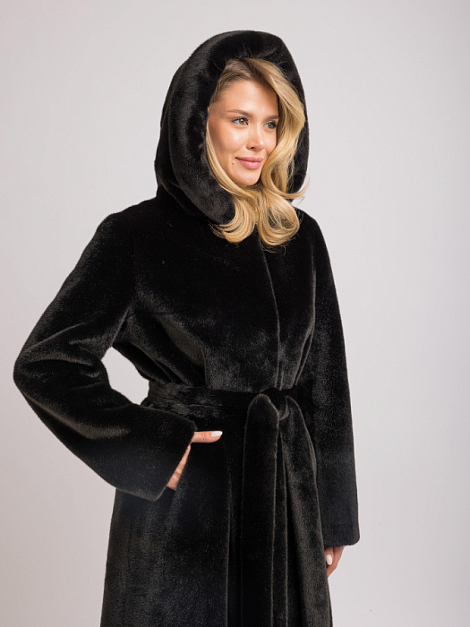 Шуба , артикул 7369/115/3_black