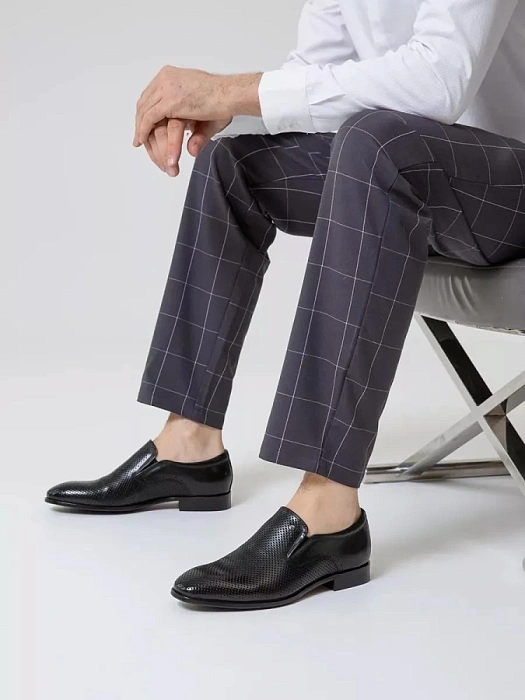 Мужские туфли basic BRUNO RENZONI  черные, артикул 5281B-990A