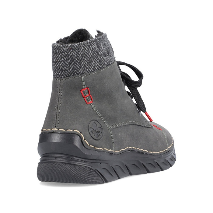 Женские ботинки basic RIEKER серые, артикул 55031-45