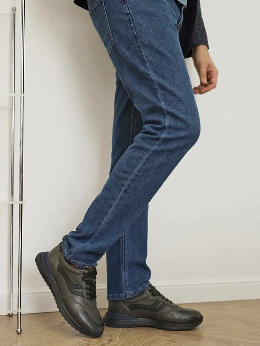 Мужские кроссовки BRUNO RENZONI  серые, артикул Q082A-2J