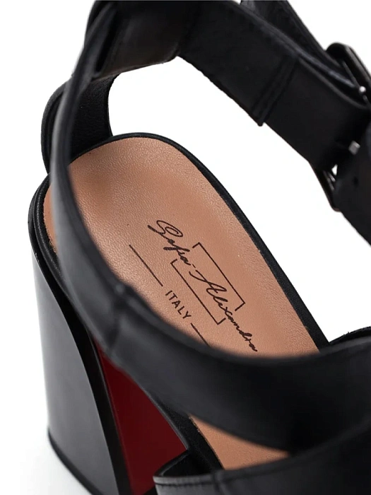 Женские босоножки  SOFIA-ALEXANDRA черные, артикул SA16656-WL-1