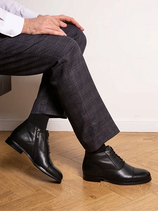 Мужские ботинки basic BRUNO RENZONI  черные, артикул 5332X-936A-M