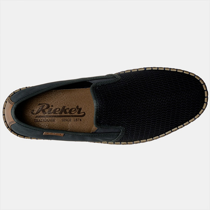 Мужские слипоны RIEKER синие, артикул B5265-14
