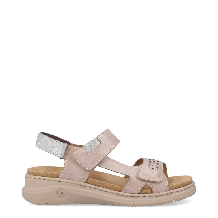 Женские босоножки  RIEKER бежевые, артикул V9255-62