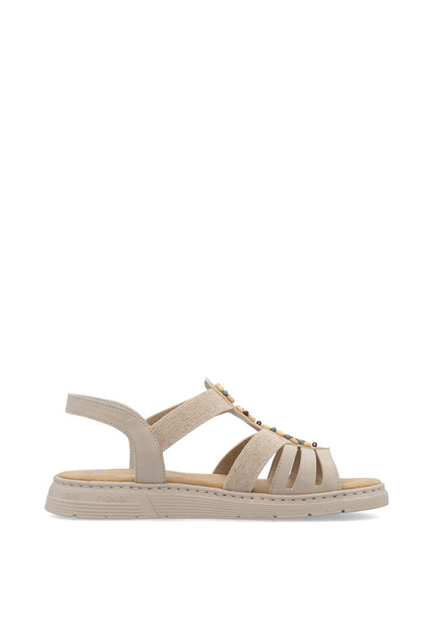 Женские сандалии RIEKER бежевые, артикул V9120-62