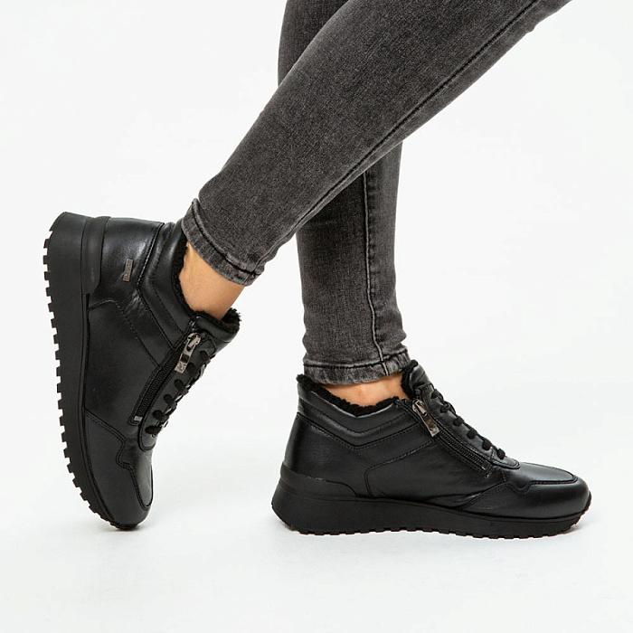 Женские кроссовки CAPRICE черные, артикул 9-26201-43-022