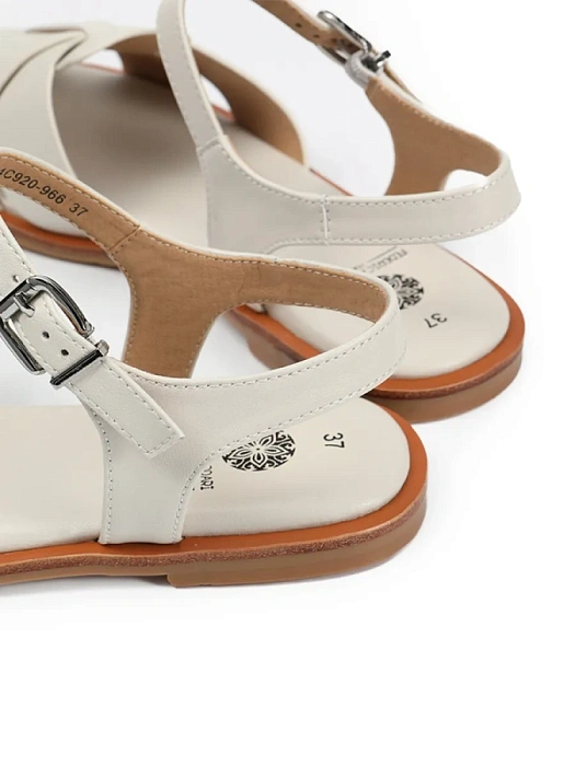 Женские сандалии FEDERICA RODARI белые, артикул 7E-4C920-966