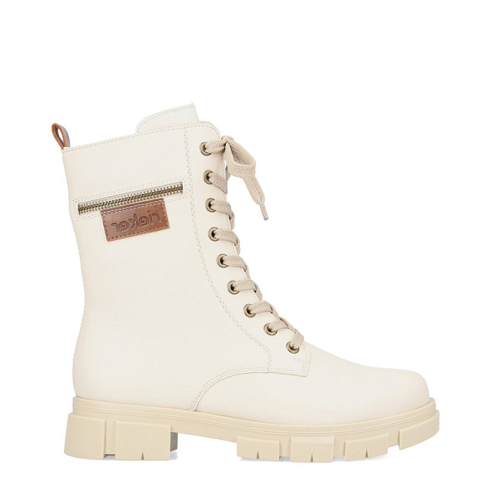 Женские берцы RIEKER бежевые, артикул Y7115-60