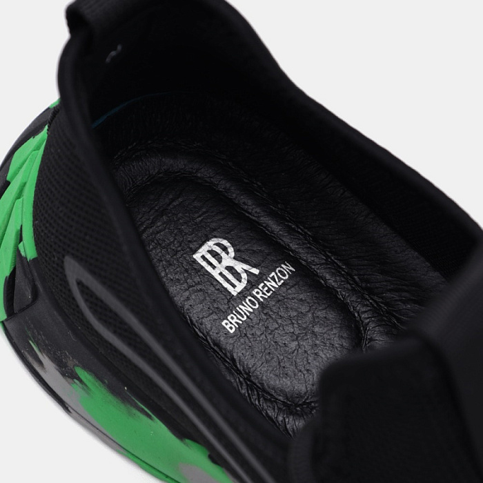 Мужские кроссовки BRUNO RENZONI  черные, артикул BR13530-MT/10