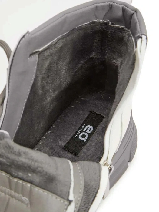 Женские ботинки eObuv белые/серые, артикул AW25-60-3