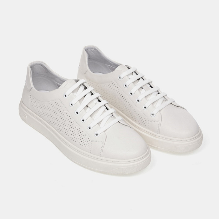 Мужские кеды BRUNO RENZONI  белые, артикул BR12885-MB/10