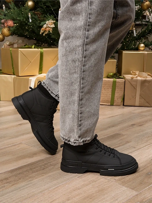 Мужские ботинки basic BRUNO RENZONI  черные, артикул BR11225-MN/10