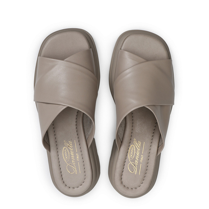 Женские сабо Donna Daniella  бежевые, артикул DD-G-187-25-38.VISON