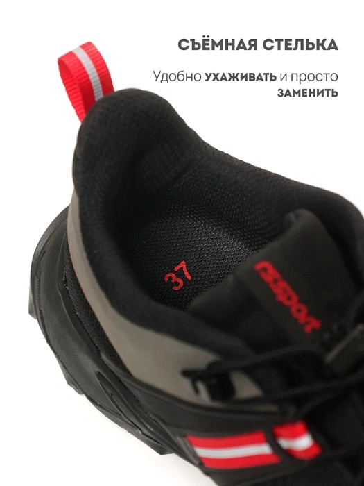 Женские кроссовки RS SPORT черные, артикул LK234A2W-3/black