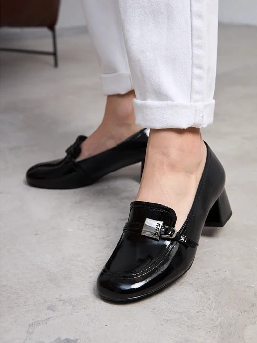 Женские туфли SOFIA-ALEXANDRA черные, артикул 38E-HF1386-B1539D1-25W