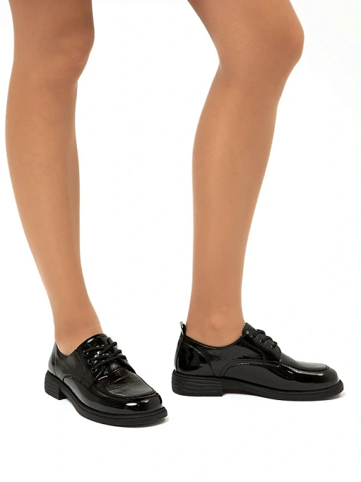 Женские туфли Donna Daniella  черные, артикул EH243-081